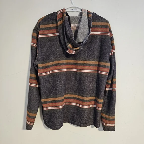 Hurley Multicolor Striped Knit Sweater Hoodie - Picture 3 of 4